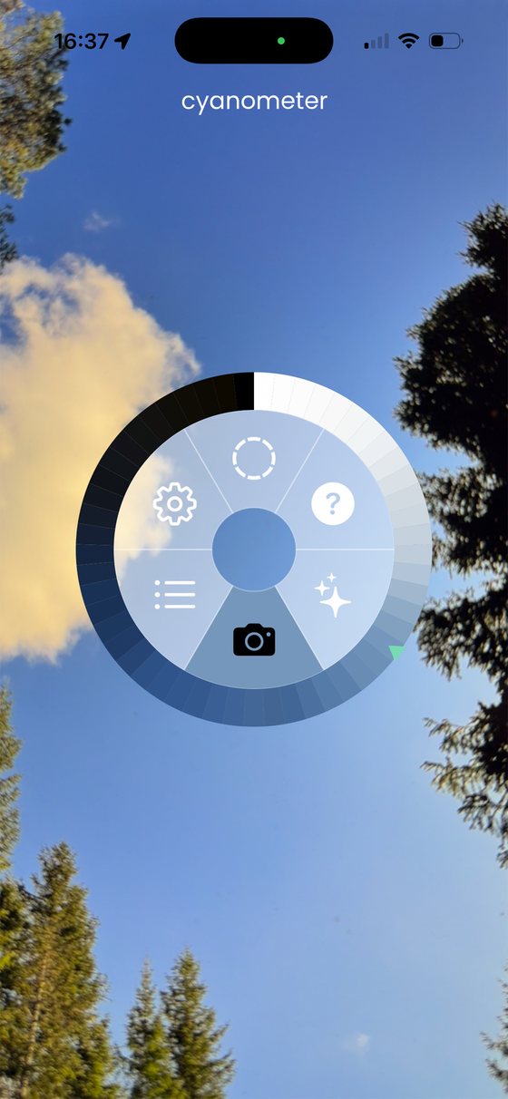 Cyanometer Screenshot 2